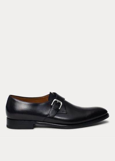 Zapatos Con Hebilla Ralph Lauren Hombre Negros - Darnell Calf - TCSKH3470